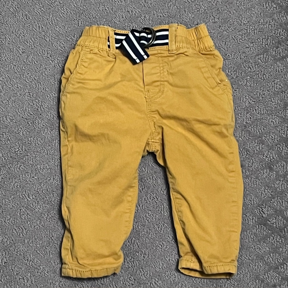 Catimini Infant Boys Mustard Color Pants - Size 9 months